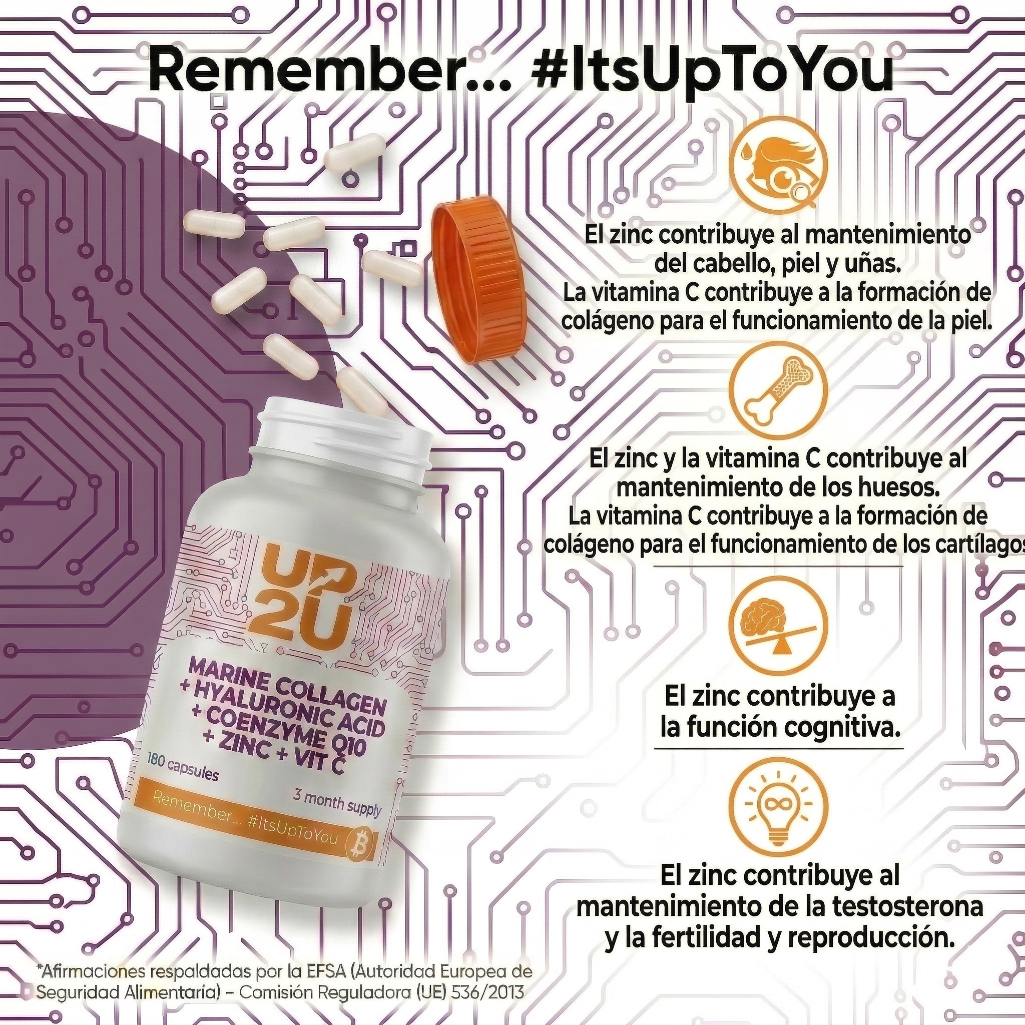 Colágeno Marino con Ácido Hialurónico y Conezima Q10