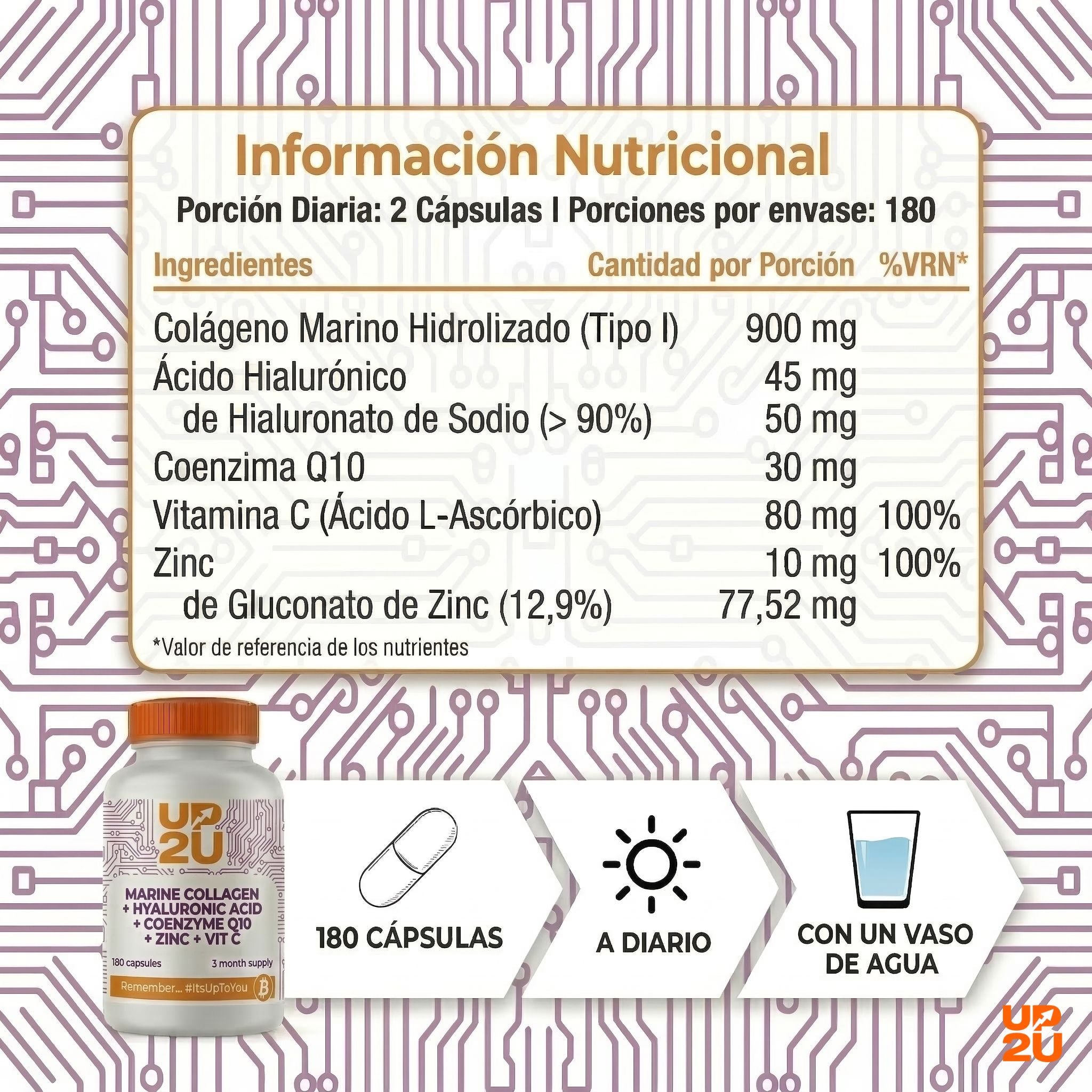 Colágeno Marino con Ácido Hialurónico y Conezima Q10